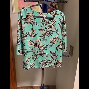 NWT ZOZO 3/4 sleeve Multi Colored Blouse #146
